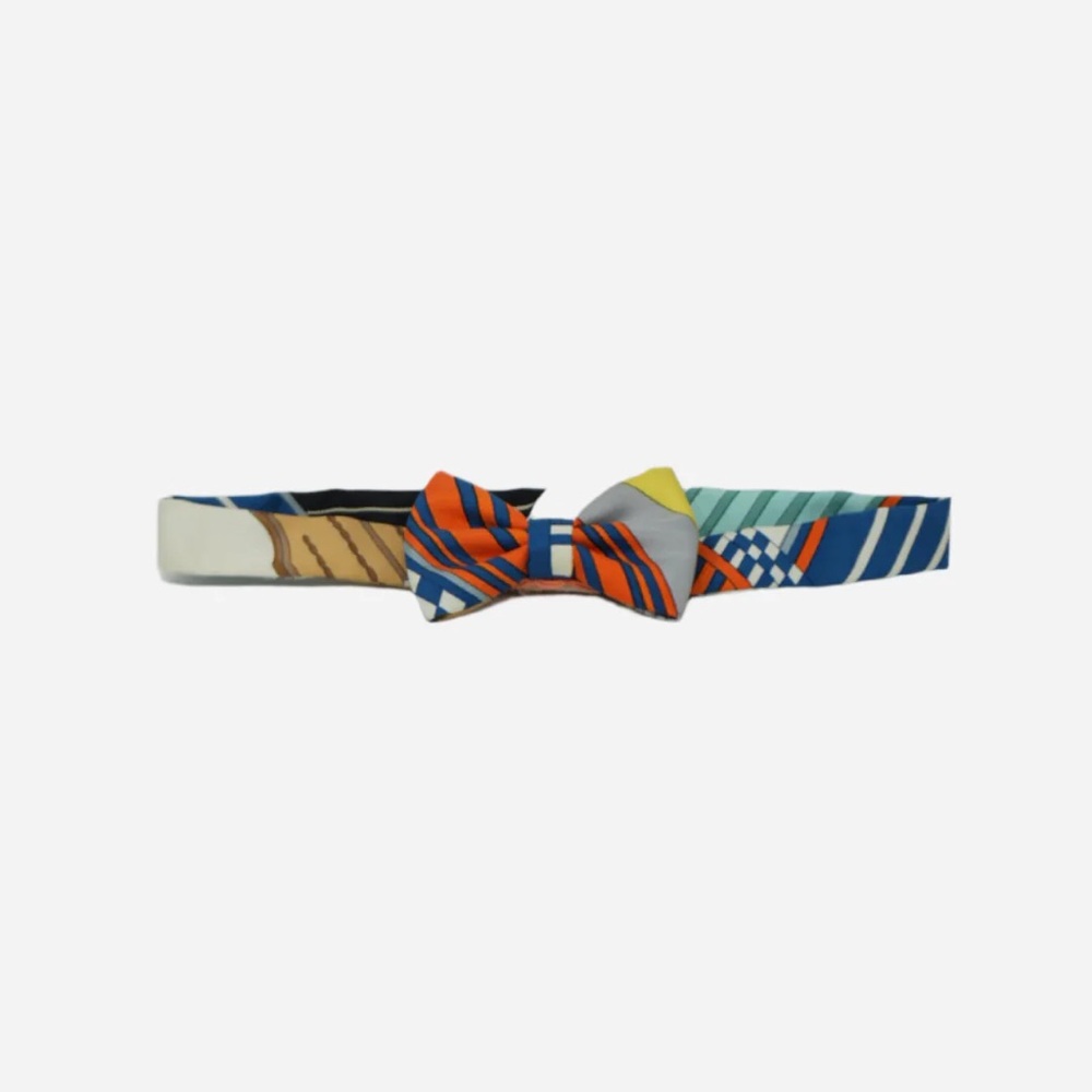 Hermes Multicolor 100% Slik Bow Tie